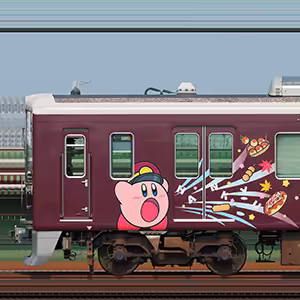 阪急1000系1004編成「カービィ号」（浜側）