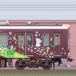 阪急1300系「SDGsトレイン 未来のゆめ・まち号」（2024年）C#1408