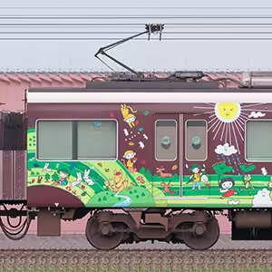 阪急1300系「SDGsトレイン 未来のゆめ・まち号」（2024年）C#1808
