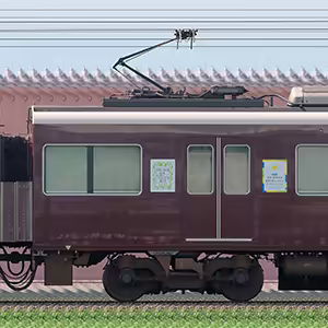 阪急1300系「カーボンニュートラル運行」ラッピングC#1854