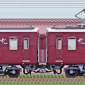 阪急7300系7300編成＋7301編成＋7302編成（東側）