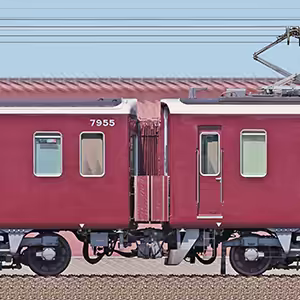 阪急7300系7325編成＋8300系8311編成（東側）