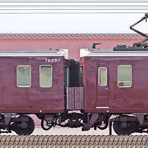 阪急7300系7327編成＋7307編成（東側）