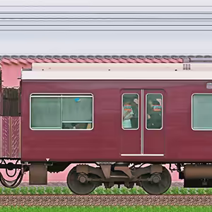 阪急9300系C#9854（号車表示なし）