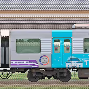 阪神1000系「阪神電車×桃園メトロ連携記念ラッピング列車」1008