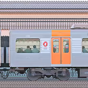 阪神1000系「大阪・関西万博ラッピング列車」1106