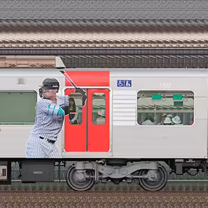 阪神1000系「阪神タイガース優勝記念ラッピングトレイン」1302