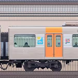 阪神1000系「SDGsトレイン 未来のゆめ・まち号」（2022年）1304