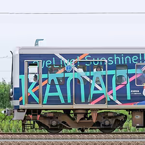 伊豆箱根鉄道3000系3506編成（「HAPPY PARTY TRAIN」ラッピング・逆向き）