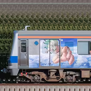 伊豆箱根鉄道7000系7501編成「Dr.STONE」ラッピング