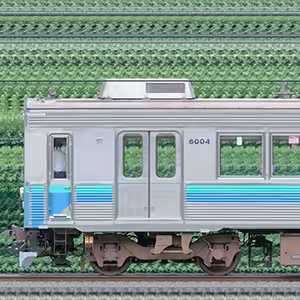 伊豆急8000系TB-4編成+TB-7編成(海側)