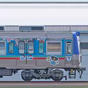 上毛電気鉄道700型クハ722「上電×スナガ」ラッピング