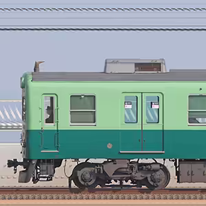 京阪2200系2216編成（リバイバル塗装・川側）