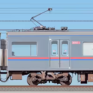 京成3000形（1次車）3002-2（架線検測装置搭載車）