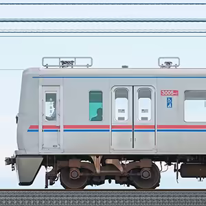 京成3000形（1次車）3005編成（山側）