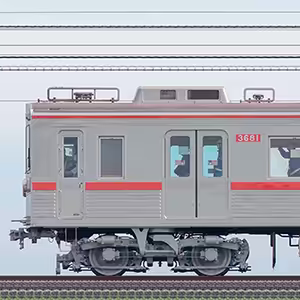 京成3600形3688編成（ファイヤーオレンジリバイバルカラー・山側）