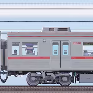 京成3600形モハ3683（ファイヤーオレンジリバイバルカラー）