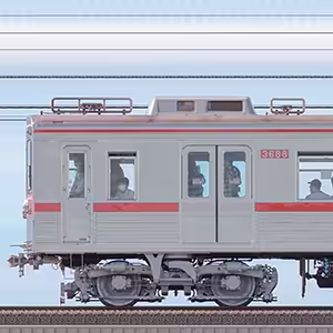 京成3600形3688編成（ファイヤーオレンジリバイバルカラー・海側）