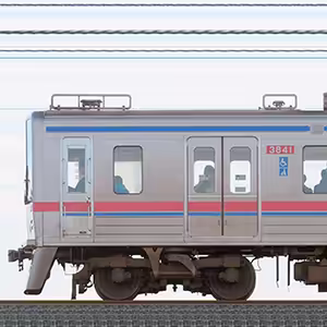 京成3700形(7次車)3848編成(山側)