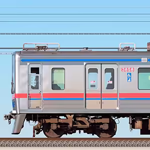 京成3700形(8次車)3858編成(海側)
