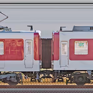 近鉄1437系VW44・1444編成＋1400系FC05・1405編成（南側）