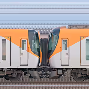 近鉄22000系「ACE」AS13・22113編成＋22600系「Ace」AT52・22652編成（海側）