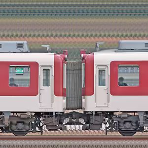 近鉄2430系W42・2442編成＋2800系AX10・2810編成（南側）