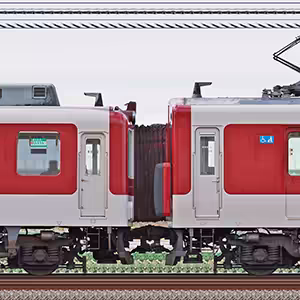 近鉄2410系AG29・2429編成＋1220系VC21・1221編成（北側）