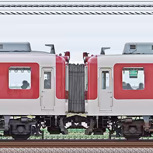 近鉄2800系AX10・2810編成＋2430系W42・2442編成（北側）