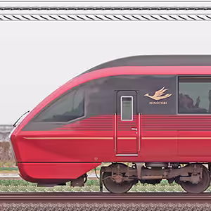 近鉄80000系「ひのとり」HV53・80153編成（山側）