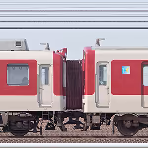 近鉄8000系L88・8088編成＋1252系VE72・1272編成（山側）