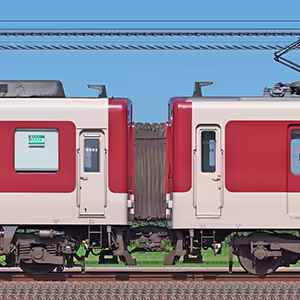 近鉄8810系FC11・8811編成+1254系VC54・1254編成(北側)