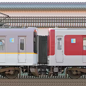 近鉄9020系EE24・9024編成＋1252系VE75・1275編成＋9820系EH26・9826編成（山側）