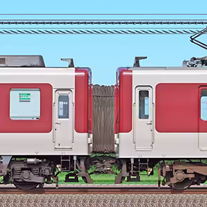 近鉄9200系FC52・9204編成＋1253系VC56・1256編成（北側）