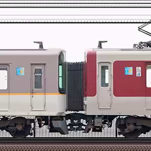 近鉄9820系EH26・9826編成＋1252系VE75・1275編成＋9020系EE24・9024編成（海側）