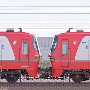 名鉄1800系1809編成＋1200系「パノラマsuper」1012編成（海側）