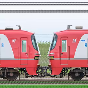 名鉄1800系1806編成＋1809編成（山側）