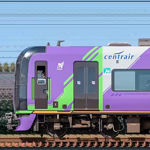 名鉄2000系2007編成「エヴァンゲリオン特別仕様ミュースカイ」（山側）