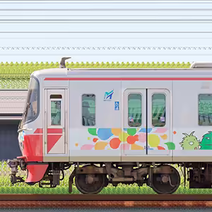 名鉄3300系3301編成「愛・地球博20祭トレイン」（山側）