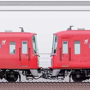 名鉄3500系（5次車）3528編成＋3100系（1次車）3102編成（海側）