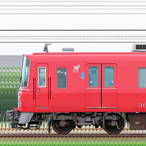 名鉄3500系（3次車）3517編成（更新車・海側）