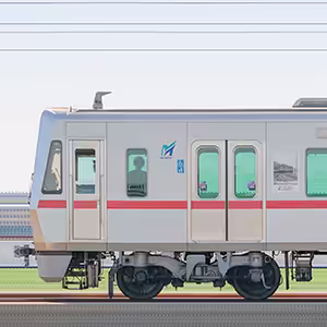 名鉄4000系4013編成「名鉄瀬戸線120周年記念トレイン」（山側）