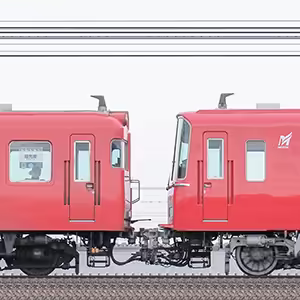 名鉄6000系6030編成+6800系6826編成(海側)