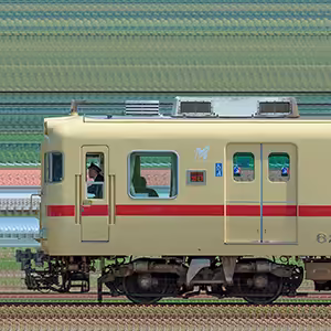 名鉄6000系(3次車)6013編成5500系復刻塗装車両(海側)