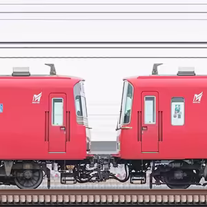 名鉄6000系6052編成+6800系6827編成+6800系6818編成(山側)