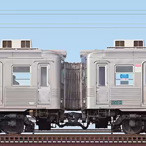 南海6000系6028編成＋6001編成「復活デザイン車両」（山側）