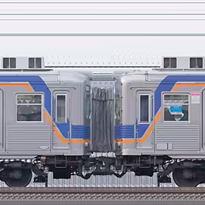 南海6000系6020編成＋6023編成（山側）