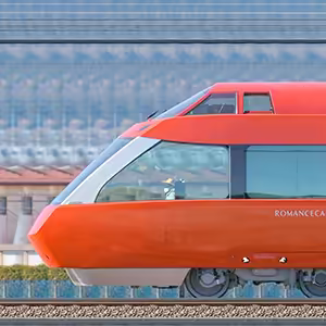 小田急70000形ロマンスカー「GSE」70051×7（試運転・海側）