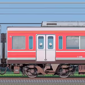 小田急1000形デハ1109（レーティッシュ鉄道色）
