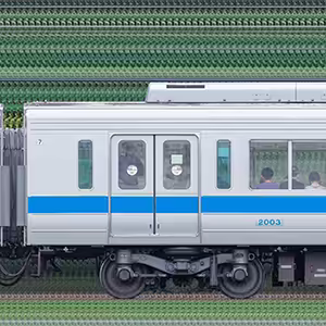 小田急2000形デハ2003（インペリアルブルー）